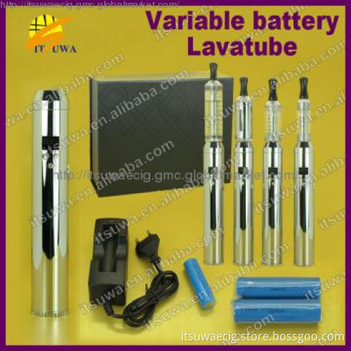 2012 chrome various lighting e-smoking lava tube e cigarette